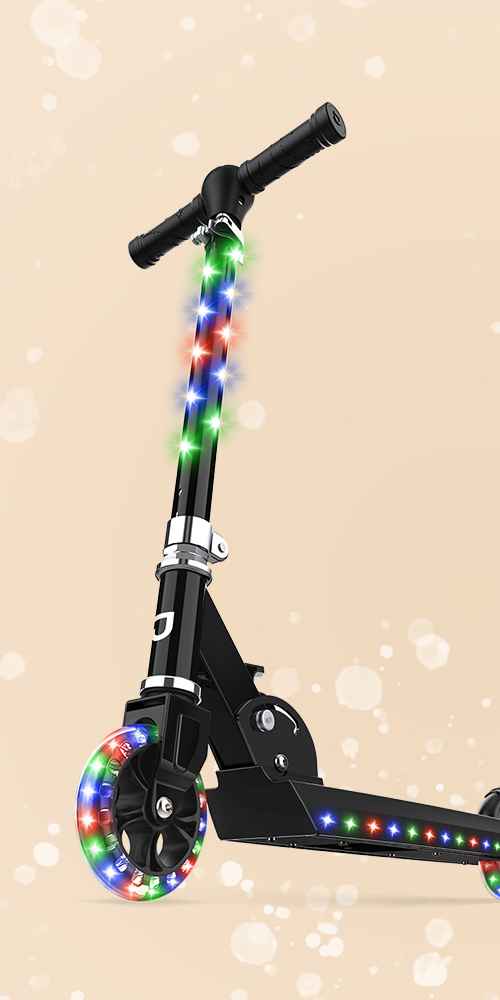 Jetson Jupiter Kids' Kick Scooter with LED Lights - Black