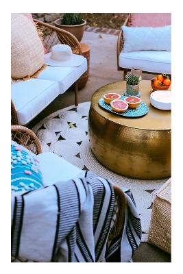 outdoor loveseat and ottoman on Create The Ultimate Getaway Right In Your Backyard Gifts Target Finds