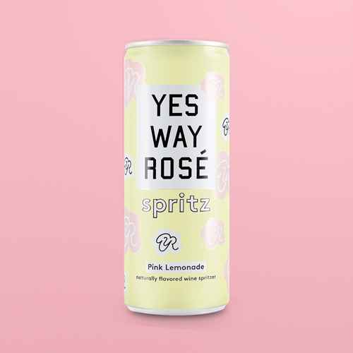 Yes Way Rosé Pink Lemonade Wine Spritz - 4pk/250ml Cans, Yes Way Rosé Peach + Ginger Wine Spritz - 4pk/250ml Cans