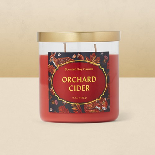 15.1oz Lidded Glass Jar Orchard Cider Candle - Opalhouse™