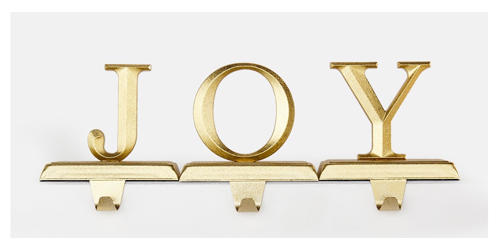 3pc JOY Christmas Stocking Holder Gold - Wondershop™
