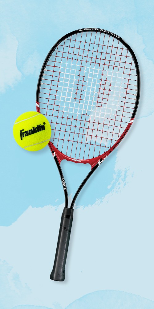 Franklin Sports Practice Tennis Balls Can - 3pk, Wilson Fusion 29" Tennis Racquet