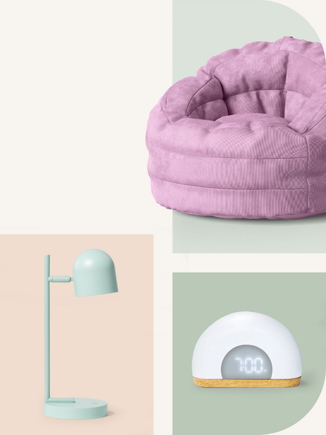 Settle In Kids' Bean Bag Chair Pink - Pillowfort™