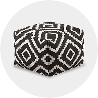 gold pouf ottoman target