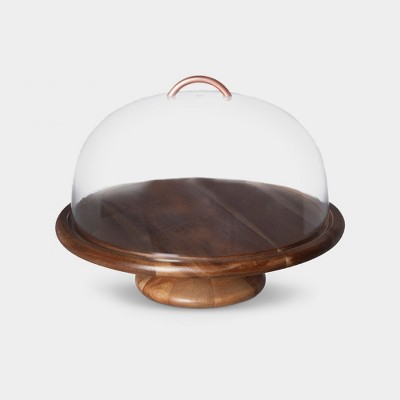 12 Wood Tall Cake Stand - Threshold™ : Target