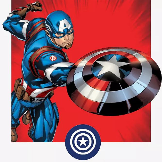 Bioworld Merchandising. Marvel Captain America 24 oz. Single-Wall
