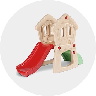 little tikes playhouse with slide and swings