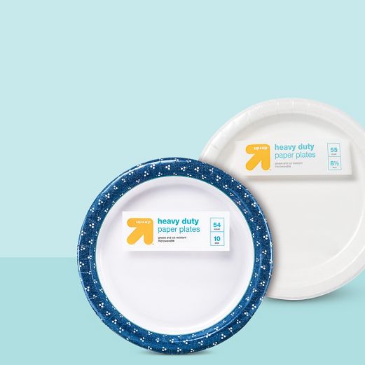 Heavy Duty White Paper Plates 8.5 - 55ct- Up & Up™ : Target