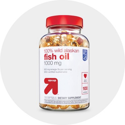 100% Wild Alaskan Half-the-size Fish Oil Softgels - 200ct - Up & Up™ :  Target