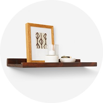 target wood floating shelves