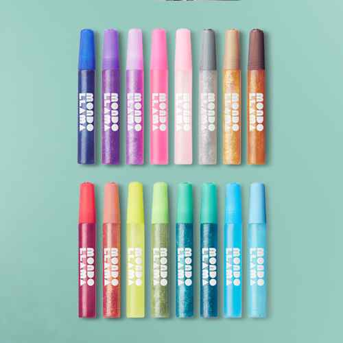 16ct Glitter Glue Pen Pack - Mondo Llama™