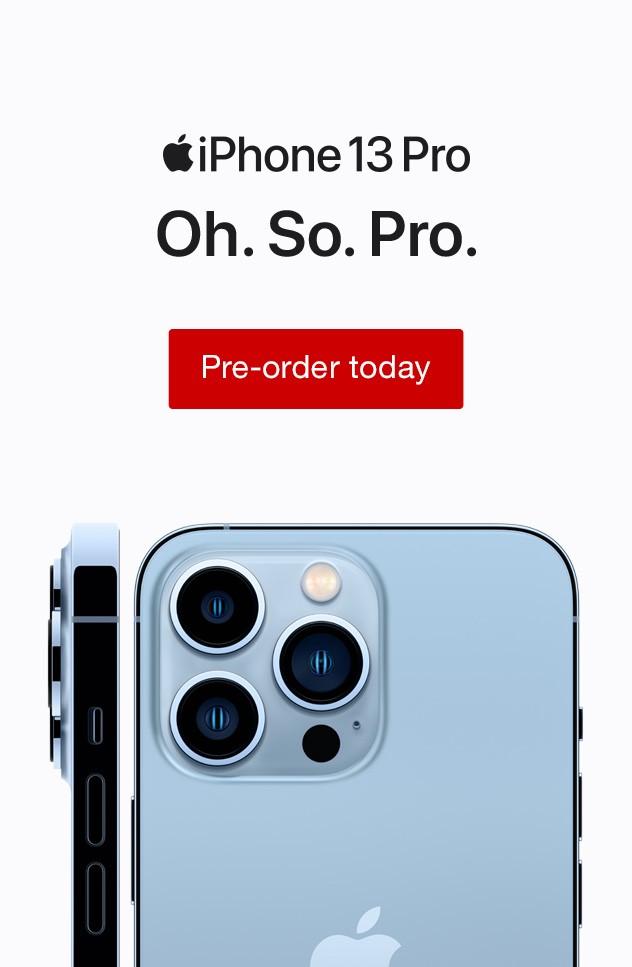 Apple iPhone 13 Pro. Oh. So. Pro. Pre-order Today