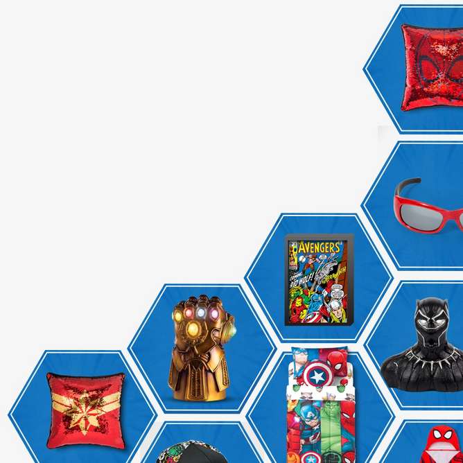 Marvel Character Shop
for toys, gear & more.