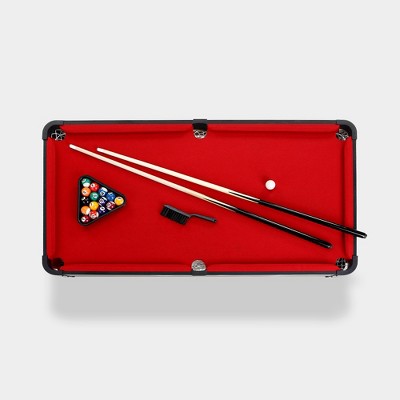 Costway 48'' Mini Table Top Pool Table Game Billiard Set Cues Balls Gift  Indoor Sports : Target