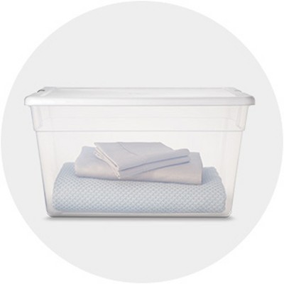 Greenmade 675374 Flip Top Large Capacity Clear Plastic Storage