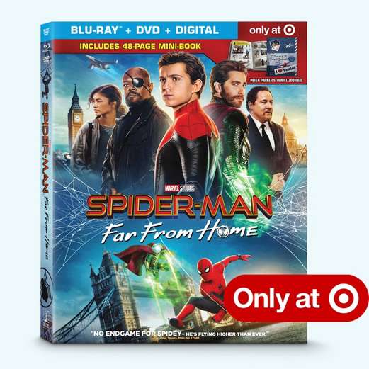 Spider Man Far From Home Target Exclusive Blu Ray Dvd