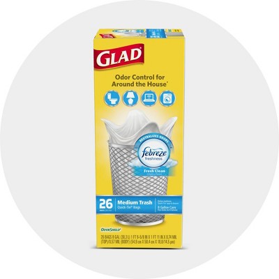 Glad Tall Kitchen Trash Bags 13 Gallon 68 Bags Forceflexplus Fresh Clean Walmart Com Walmart Com